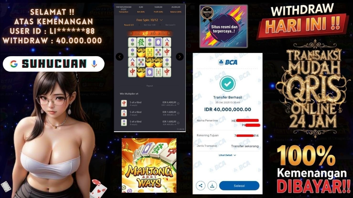 SUHUCUAN JACKPOT SLOT MAHJONG WAYS